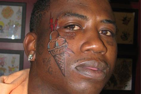 Young Thug Gets Ice Cream Cone Tattoo on Face to Honor Gucci Mane | Complex