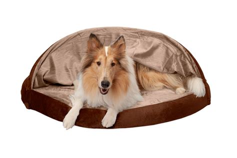 Soft Snuggery Burrow Dog Beds - Microvelvet | Furhaven.com — Furhaven Pet Products