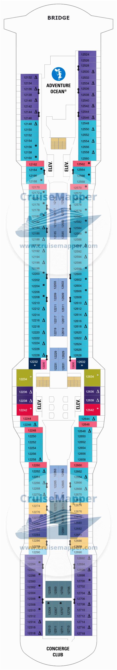 Quantum Of The Seas deck 12 plan | CruiseMapper