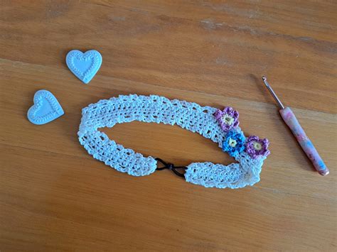 Crochet Headband With Flowers Free Pattern