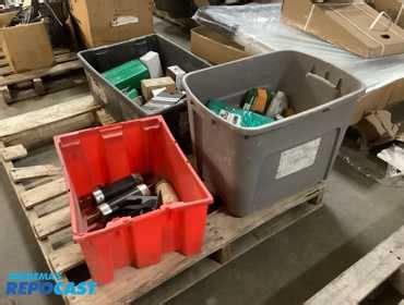 Repocast.com® | Skid lot of industrial parts and...