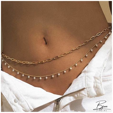 Limited offer! This awesome Bjux - Fashion imitation pearl tassel double-layer waist chain ...