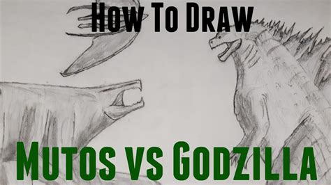 How to Draw Godzilla vs the Mutos - YouTube