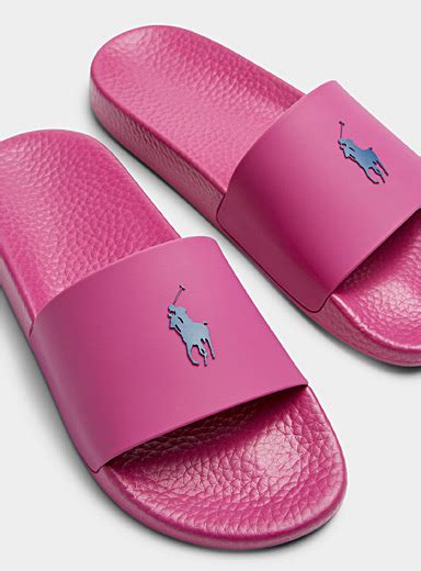 Signature Pony slides Men | Polo Ralph Lauren | Shop Men's Sandals online | Simons