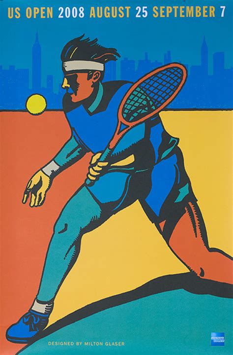 US Open 2008 Original Tennis Poster | David Pollack Vintage Posters