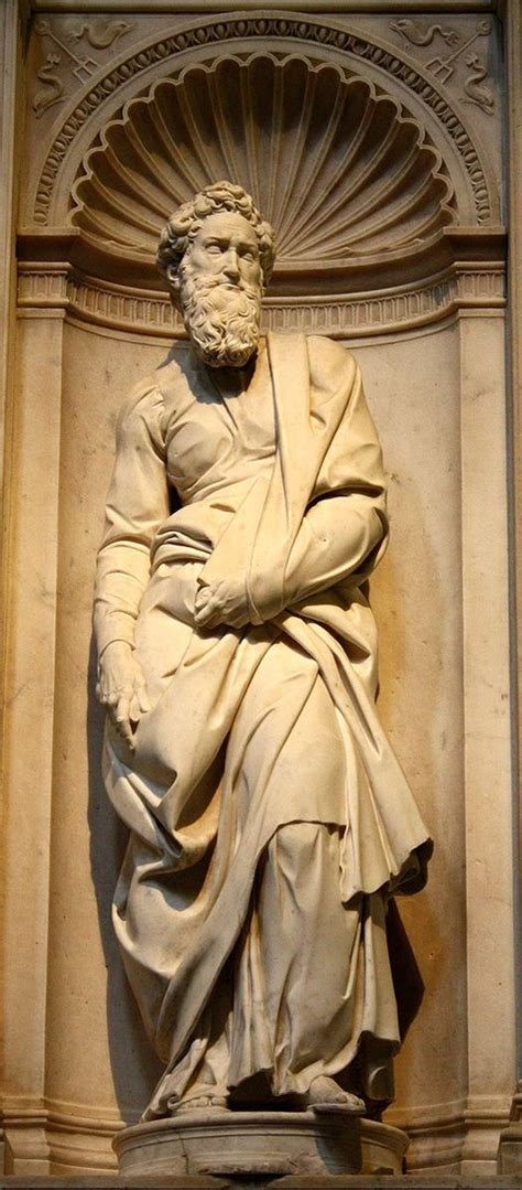 St. Paul - Michelangelo. 1501-04. Marble. H: 127 cm. Piccolomini Altar, Siena Cathedral, Siena ...