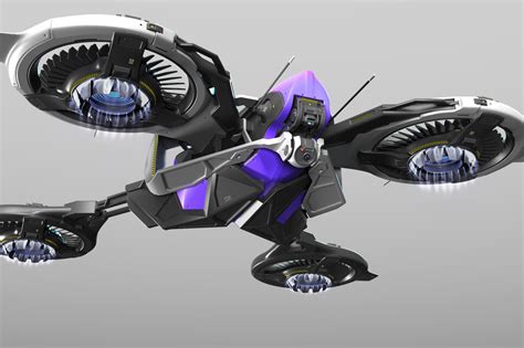 ArtStation - 3D concept sci-fi-drone, Oleg_ Ovigon | Drones concept, Robot concept art, Drone design