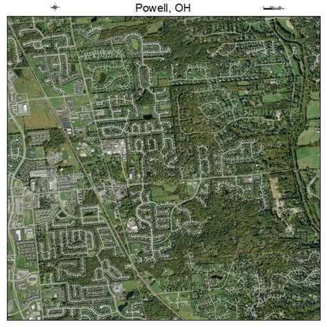 Aerial Photography Map of Powell, OH Ohio