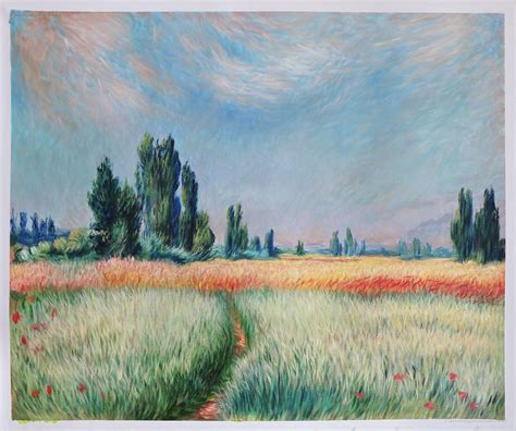 The Wheat Field - Claude Monet Paintings