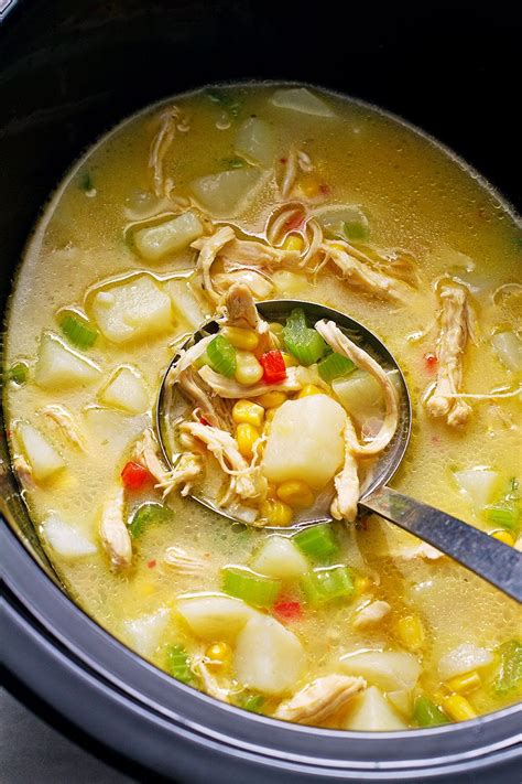 Slow Cooker Chicken Corn Chowder — Eatwell101