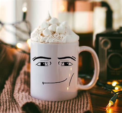 ROBLOX MAN FACE Mug Funny Gamer Birthday Gift Hot Chocolate | Etsy