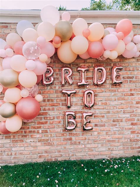 Bride to Be Balloon Arch Garland for Bridal Shower | Simple bridal shower decorations, Bride to ...