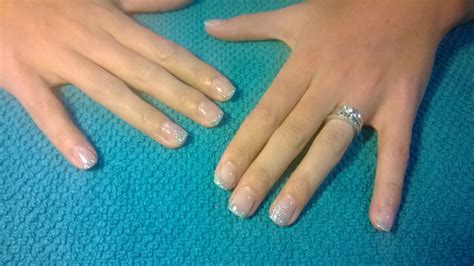IBD builder gel clear with loose silver glitter | Pink nails, Ibd just ...