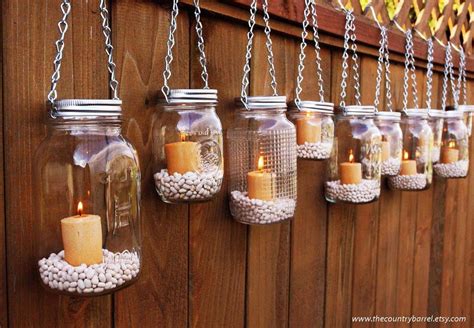 Hanging Mason Jar Luminary Lanterns I absolutely... - Creative Recycling Ideas