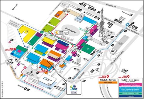 Messe berlin-map - Karte von der messe berlin (Deutschland)