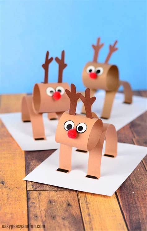 3D Construction Paper Reindeer Craft for Kids. A super fun Christmas ...