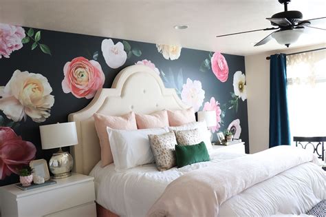 restlessrisa: Floral Wall Decals, and Master Bedroom Facelift