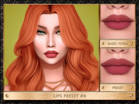 The Sims Resource - LIPS PRESET #8