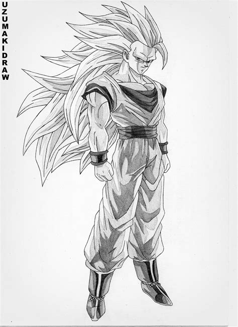 Goku Mastered Ultra Instinct Full Body Pencil Goku Drawing - Land to FPR