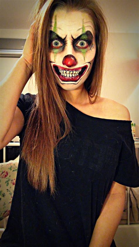 Marta Kubiak make-up | Scary clown makeup, Halloween makeup scary ...