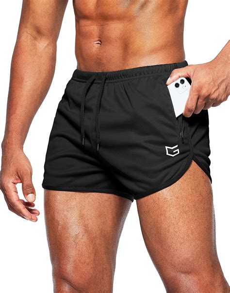 Buy G Gradual Men's Running Shorts 3 Inch Quick Dry Gym Athletic Jogging Shorts with Zipper ...