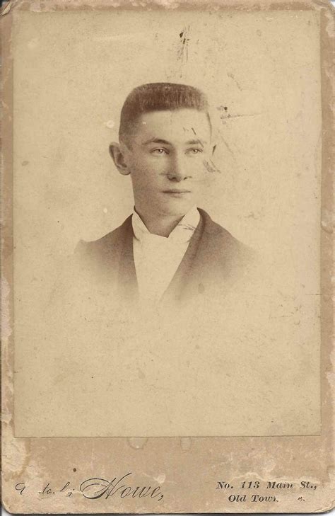 Heirlooms Reunited: Photograph of a Young Man named McPheters; Old Town, Maine studio