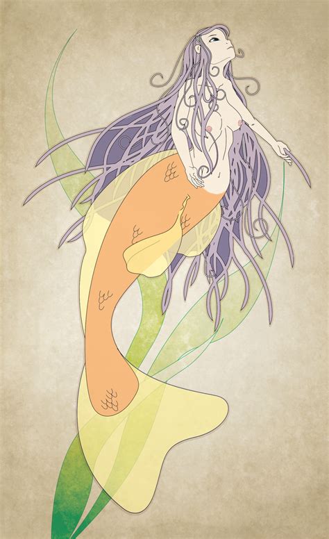 Art Nouveau mermaid by keniakittykat on DeviantArt