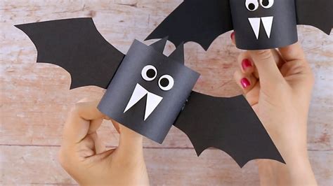 Paper Crafts for Kids - Easy Bat Halloween Craft for Kids - YouTube