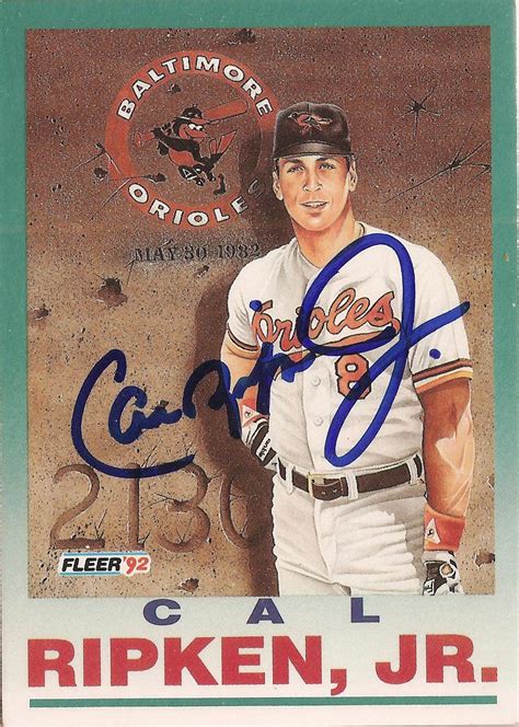 The Great Orioles Autograph Project: Orioles Hall of Fame Week- Cal ...