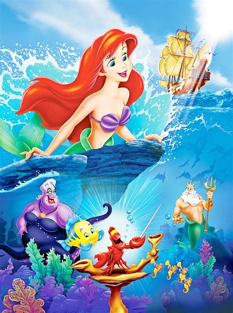 Little Mermaid | Walt Disney Characters Walt Disney Posters - The Little Mermaid Princesa Ariel ...