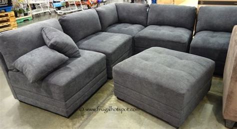 Costco: 6-Piece Modular Fabric Sectional $899.99 | Modular sectional sofa, Sectional sofa ...