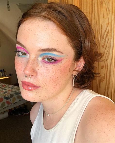 Martha Lyn on Instagram: “Makeup inspired by the pride flags: trans flag 🏳️‍⚧️ (The… | Ideias de ...