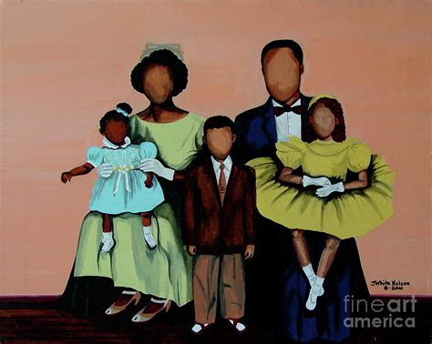 Family Portrait Painting by J White Burton - Pixels