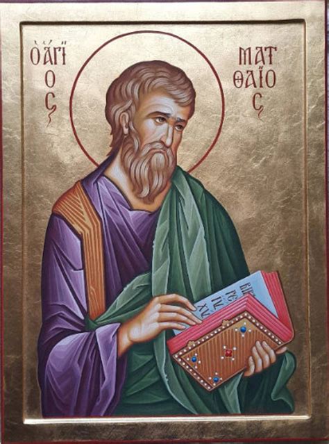 Saint St. Matthew the Apostle Icon Orthodox Greek Byzantine - Etsy