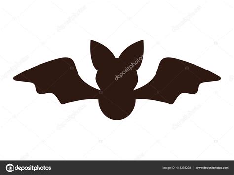 Halloween bat silhouette vector design Stock Vector Image by ©grgroupstock #413378228