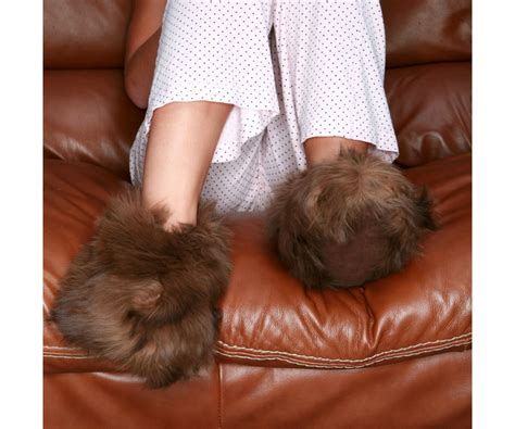 Luxurious Alpaca Fur Slippers - The Most Luxury Fur Slippers - Dark Brown