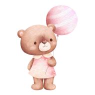 Teddy bear and balloons transparent Background,Teddy bear png, (20 ...