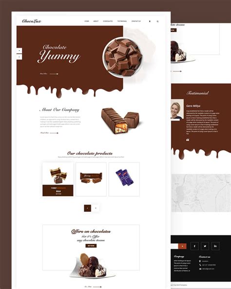 Chocolux - Free Chocolate HTML Template