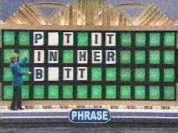 Her Butt | Wheel of Fortune Puzzle Board Parodies | Know Your Meme