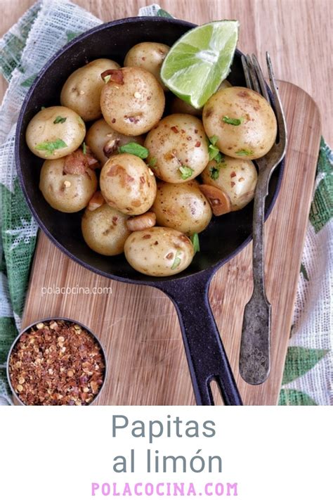 Papitas al limón, receta fácil de botana o guarnición