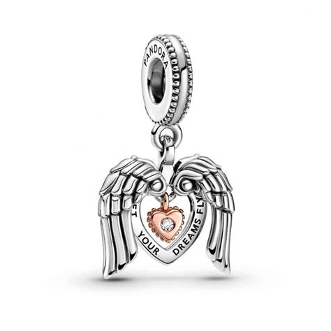 Pandora Club 2021 Angel Wings & Heart Dangle Charm 789296C01 | Francis ...