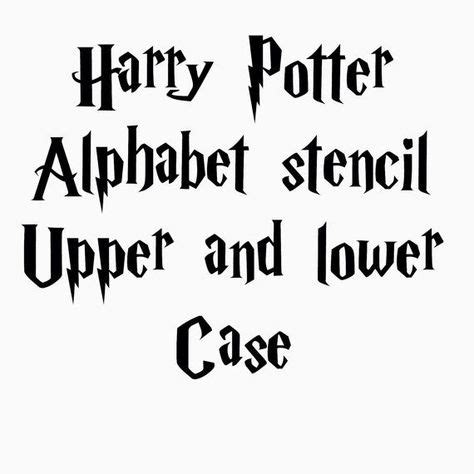 Witch / wizard stencil font full alphabet upper and lower case letters includes numbers! paint ...