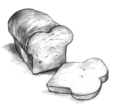 Slice Of Bread Drawing at PaintingValley.com | Explore collection of ...