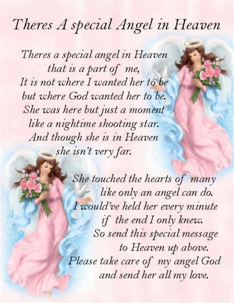 There's A Special Angel In Heaven | Angels Poems Quotes | Pinterest | Angels in heaven, Heaven ...