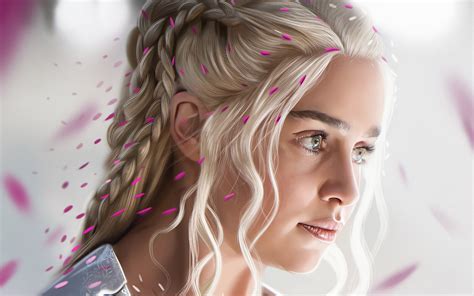 Daenerys Targaryen, Daenerys Targaryen, Game of Thrones, digital art ...