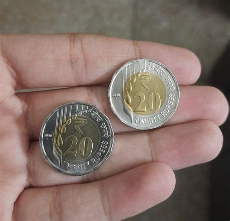 Finally got the new 20 rupee coins in circulation. They are really ...