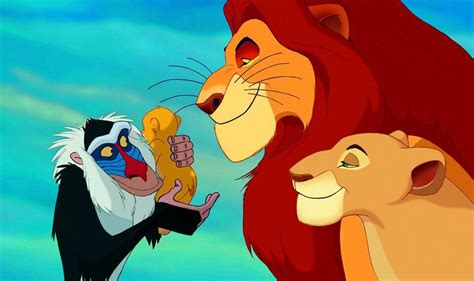 Rafiki, baby Simba, Sarabi, and Mufasa - The Lion King | Disney character names, Lion king, Good ...