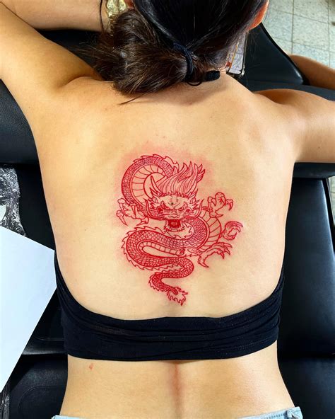 Dragon Tattoo Lower Back