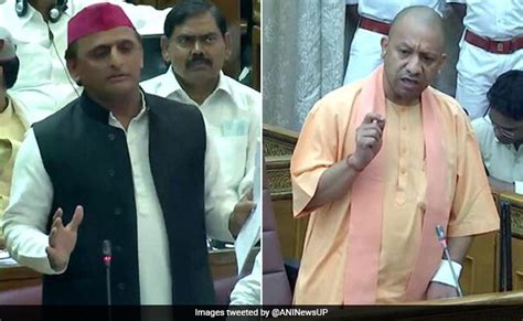 Akhilesh Yadav Uses 'Indecent Words' In UP Assembly, Yogi Adityanath ...