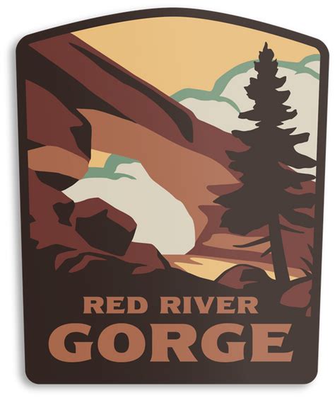 Red River Gorge Sticker – The Landmark Project
